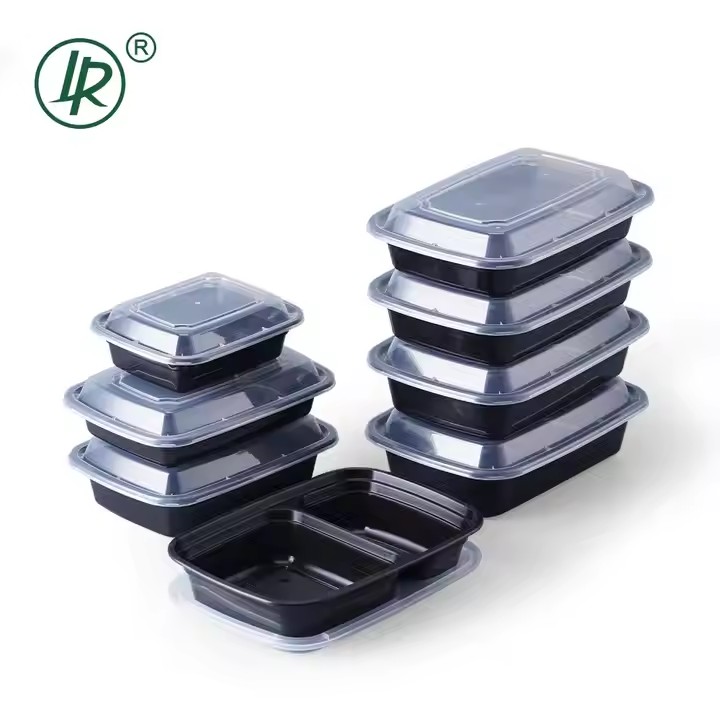 Reusable 26OZ Plastic Box Food Injection Take Away Lunch Box Microwavable PP Plastic Lunch Box Take Away Food Containers